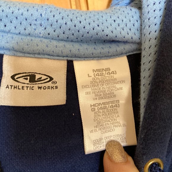 Athletic Works Mens Large Blue Pullover - Picture 3 of 3